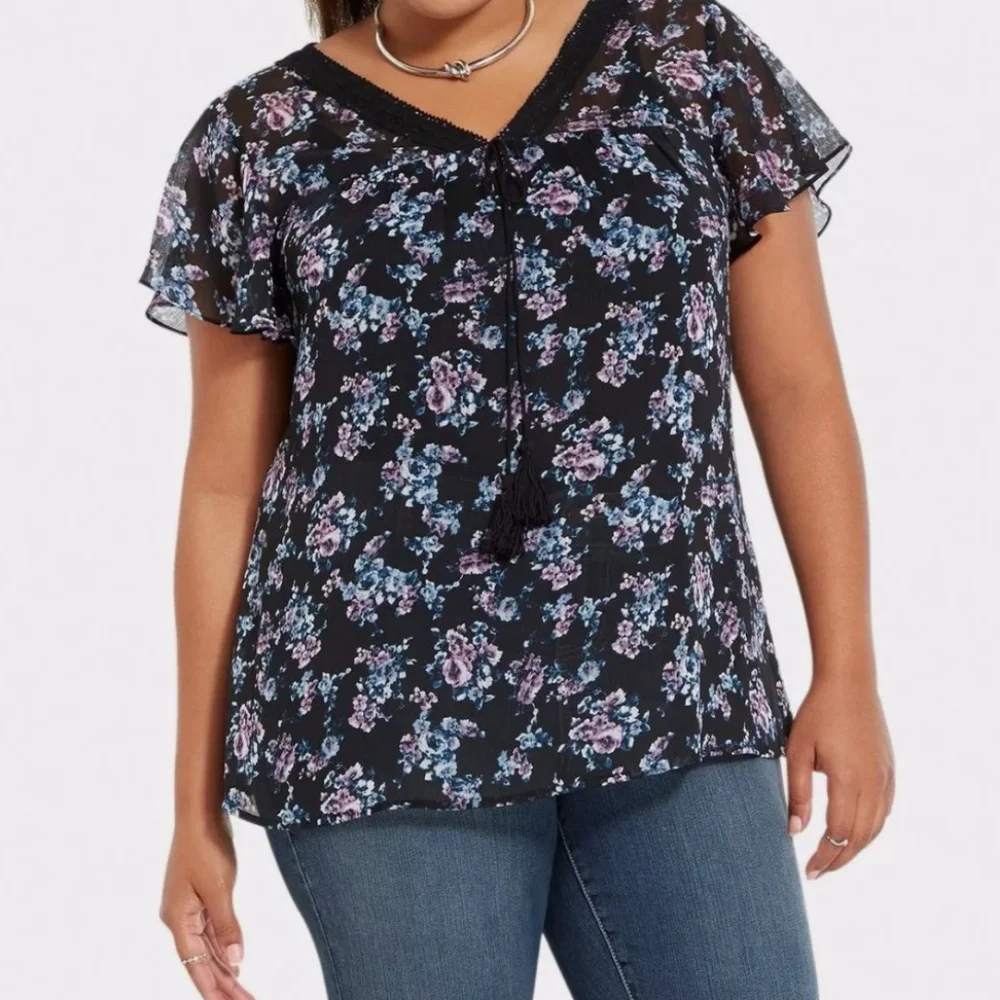Torrid Plus Size Floral Top